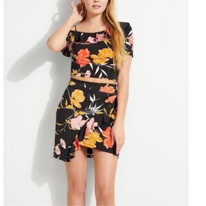 Guess Mairin floral Wrapped Skirt